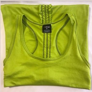 BCG Lime Green Razorback Workout Tank Top
